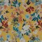 1 Yard Cotton Voile Yellow Floral Maharudra Shivas Determination Print Fabric